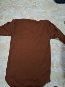 Brown Long Sleeve Bodysuit
