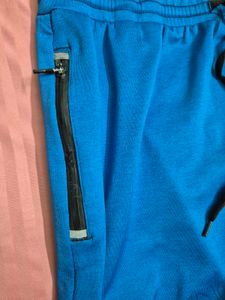 Blue Joggers with Zippers