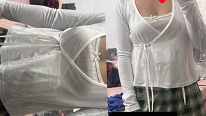 SHEIN White Wrap Long Sleeve Top