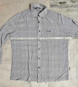 🔥Price drop Crocodile vintage Men's Grey Button-D