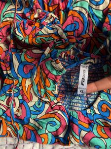 🔥Vibrant Swirl Print Halter Monokini
