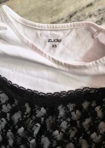 Black Lace Trim Cami Top