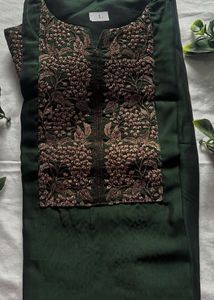Never used Green Embroidered KurtaM to XXL