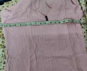 Pink Striped Kurta