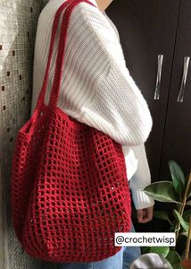 Chic Crochet Tote Bag
