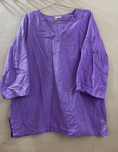 Comfortable Purple Striped Kurta