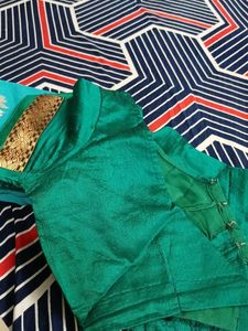 Blue and White Combination Saree Good Combinatio