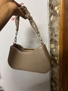 Stylish Taupe Shoulder Bag