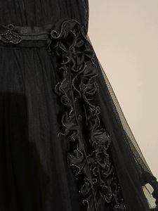 Black Net Dress For Girls..