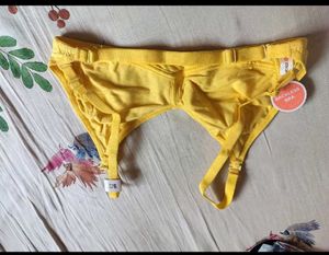 New unused Bright Yellow Cotton Bra