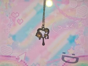 cutecore dripping heart pendant<3🍥🦷