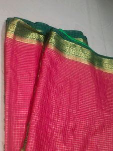 Red And Green Colour Saree