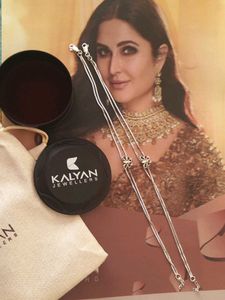 Elegant Silver Anklet from Kalyan Jewellers