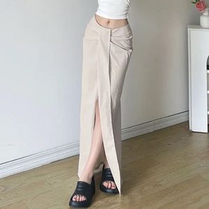 Elegant Slit Maxi Skirt