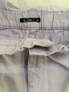 Light Purple Paperbag Waist Shorts