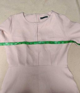 Light Pink A-Line Midi Dress