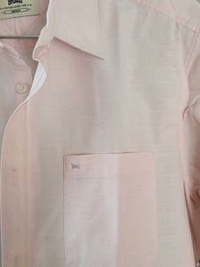 Basics Slim Fit Pastel Pink Men's Shirt