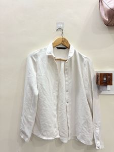 Elegant White Button-Up Blouse
