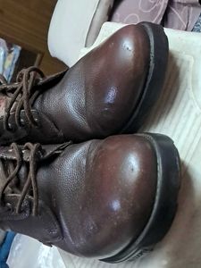 Lee Cooper Brown Leather Shoes Size UK10