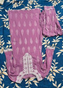 Beautiful Purple Kurta Set