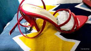 Stunning Red Strappy High Heels