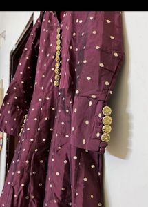 Elegant Maroon kurti with duppatta