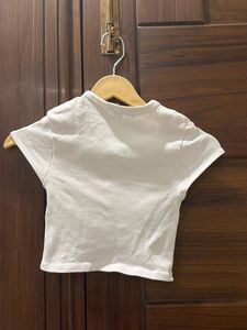 Basic White Cropped T-Shirt