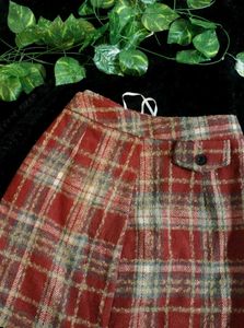 plaid mini skirt