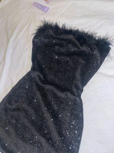 faux sequin party dress