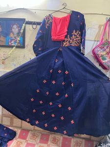 Elegant Navy Blue Kurta Set