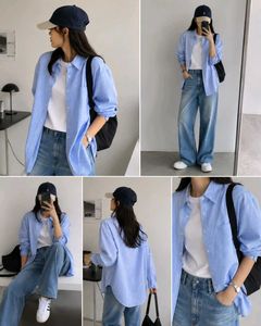Classic Blue Striped Button-Down Shirt