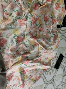 Beautiful Floral Print Ethnic Gown