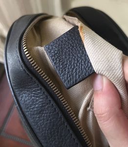 Gucci black leather crossbody bag