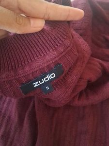Burgundy Long Sleeve Top