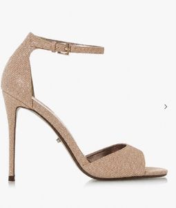 Dune London Dual Toned Champagne Glitter Heels