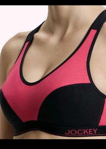 Jockey Sports Bra Pink & Black