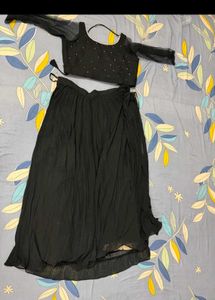 Elegant Black Embellished Gown
