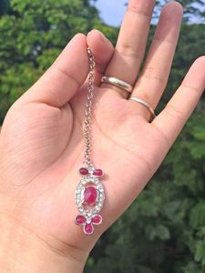Siver And Pink Necklace Set