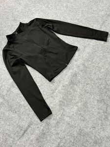 Black Zip-Up Athletic Jacket