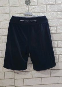 Designer Black Structured Athletic Shorts