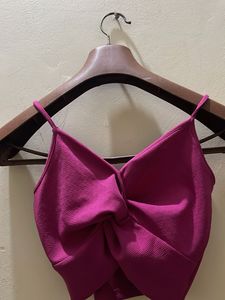 Magenta Crop Top