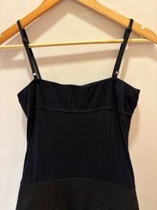 Chic Black Bow Detail Mini Dress
