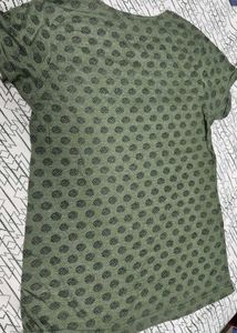 Stylish Women's Green Printed Top