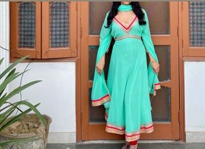 Elegant Teal Kurta Set with Dupatta