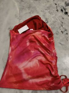 Tie-Dye Halter Neck Top