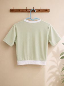 🌿 Sage Serenity Cropped Tee
