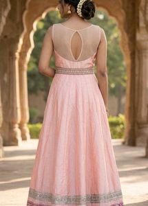 Peach Anarkali Suit with Dupatta