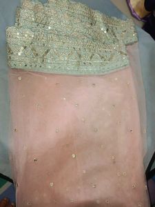 Stunning Lehenga Choli dupatta with Intricate Embe