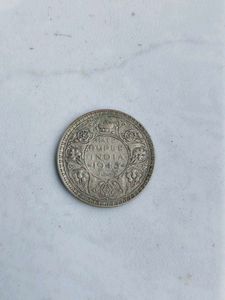 Silver Half rupee India 1945 George vi king