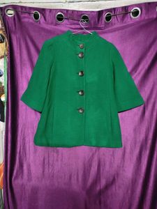 🌸Green Button-Down Coat